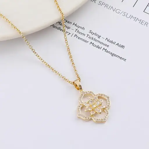吊墜項鍊花